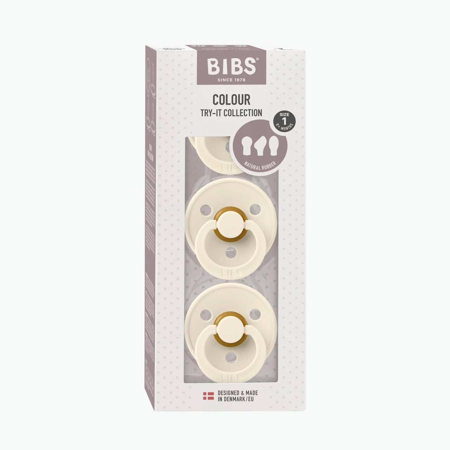 BIBS Try-It Ivory Pacifiers