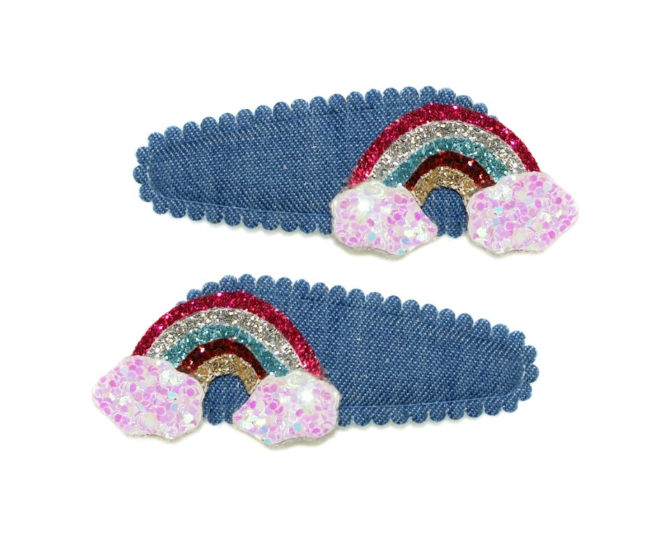 Goody Gumdrops Denim Rainbow Snaps Blue/Multi