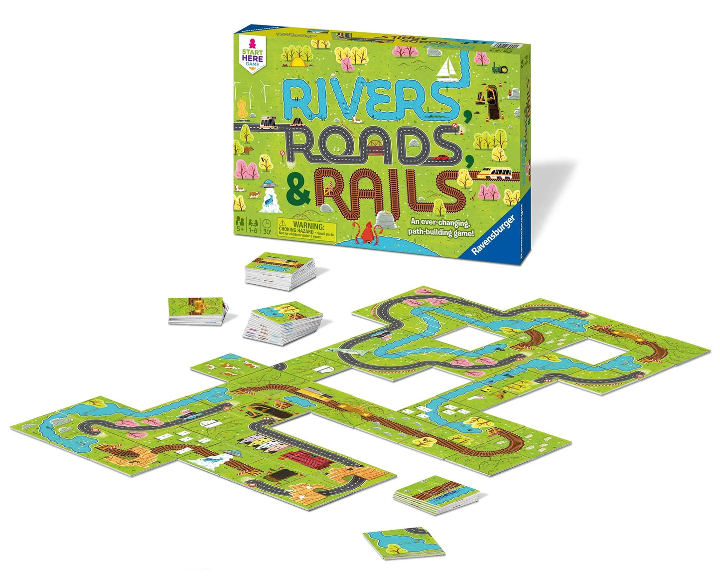 Ravensburger Rivers Roads & Rails Game