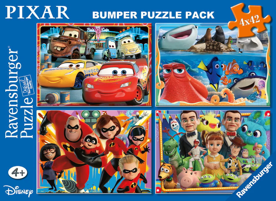 Ravensburger Disney Pixar Bumper Pack Puzzle 4x42 Pieces