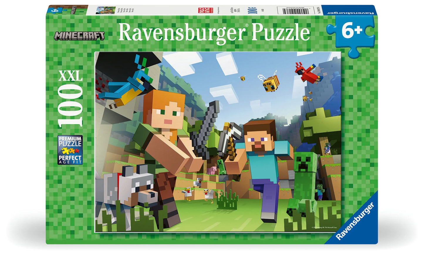 Ravensburger Steve & Alex Minecraft Puzzle 100pc