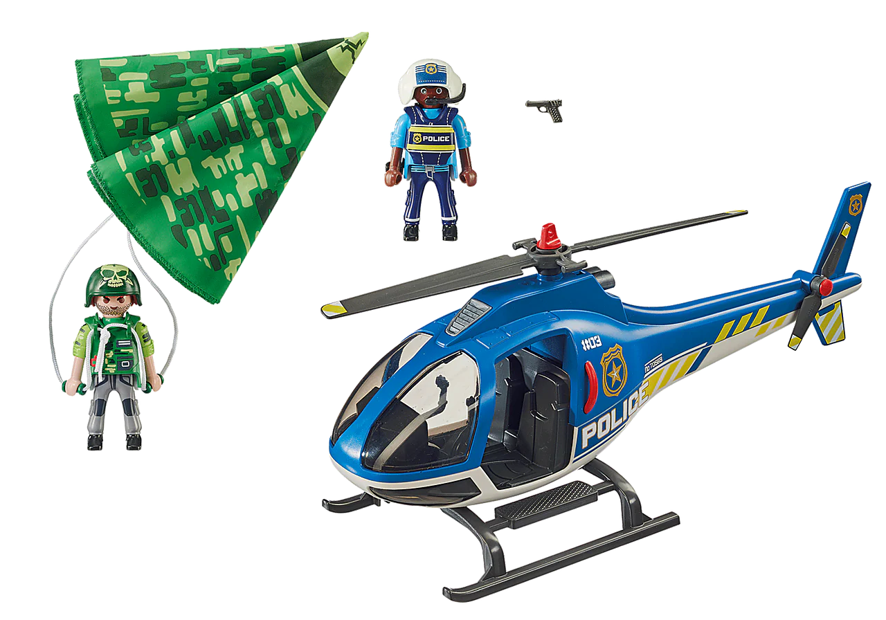 PlayMobil Police Parachute Search Helicopter