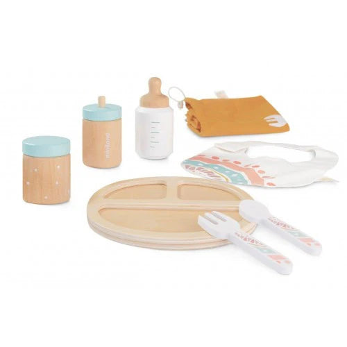 Miniland Wooden Doll Feeding Set