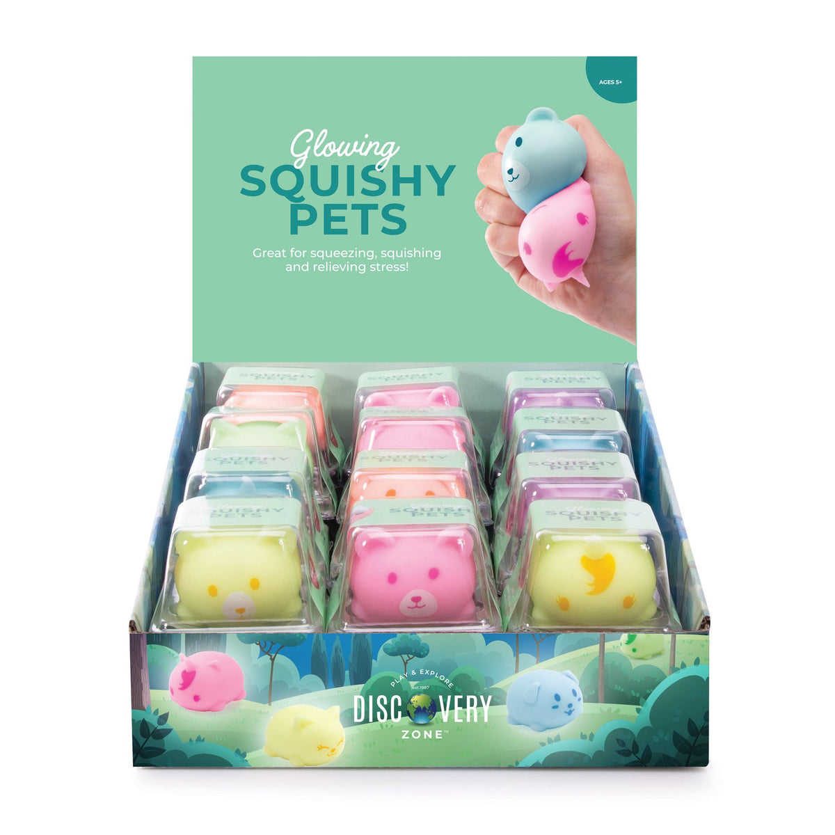 Discovery Zone Glow In The Dark Squishy Pets