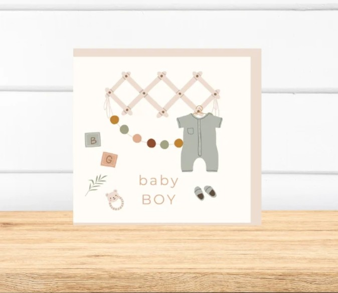 Petite Vous Greeting Card Baby Boy Nursery
