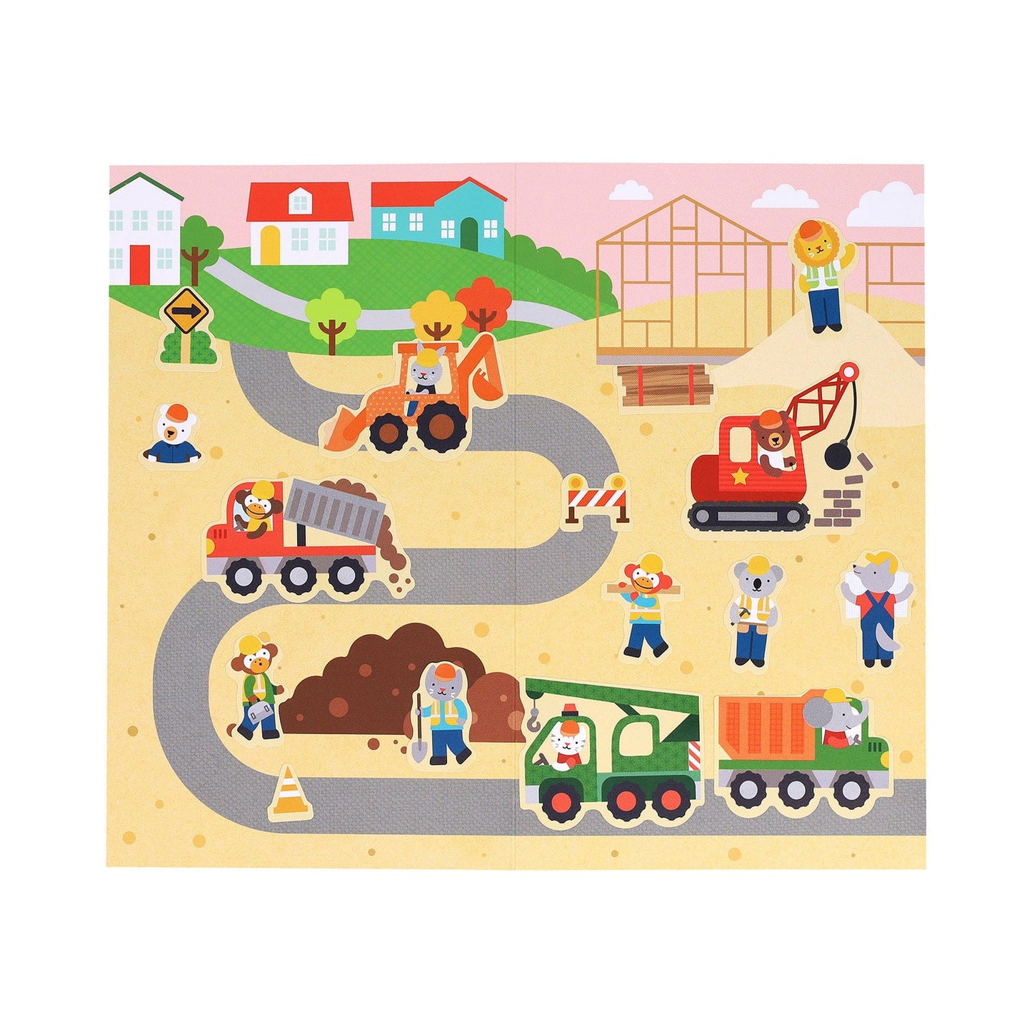 Petit Collage Mini Sticker Set Little Builders