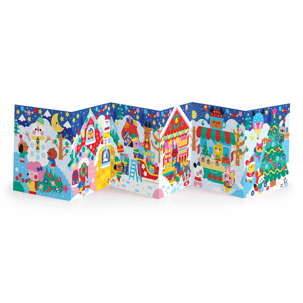 Mudpuppy Christmas Cheer Sticker Sparkle Poster Activity Kit