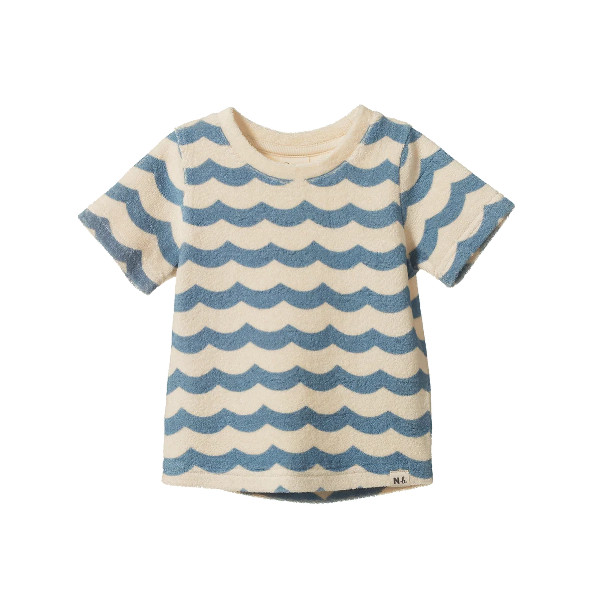 Nature Baby River Tee Terry Waves Print