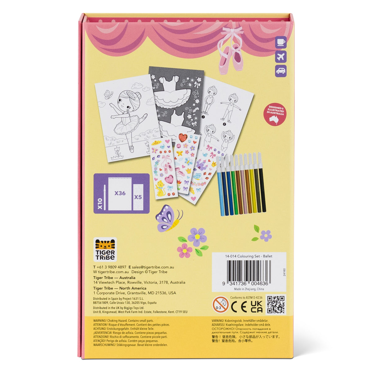 Tiger Tribe Colouring Set Ballet