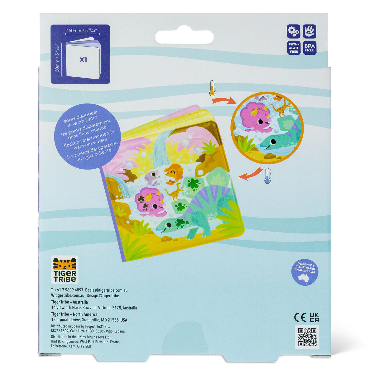 Tiger Tribe Bath Book Messy Dinosaurs