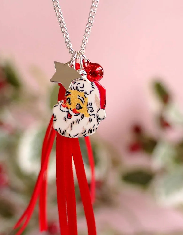 Lauren Hinkley Holly Jolly Santa Necklace