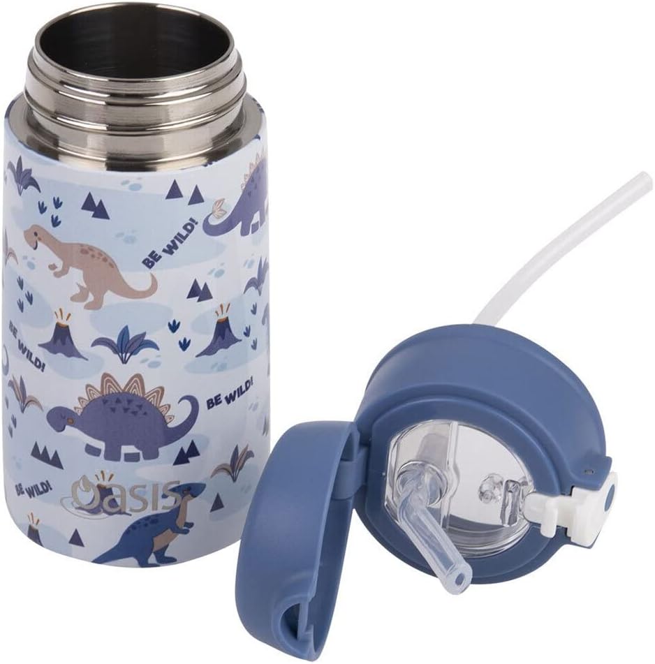 Oasis Kids Drink Bottle Dinosaur Land 400ml