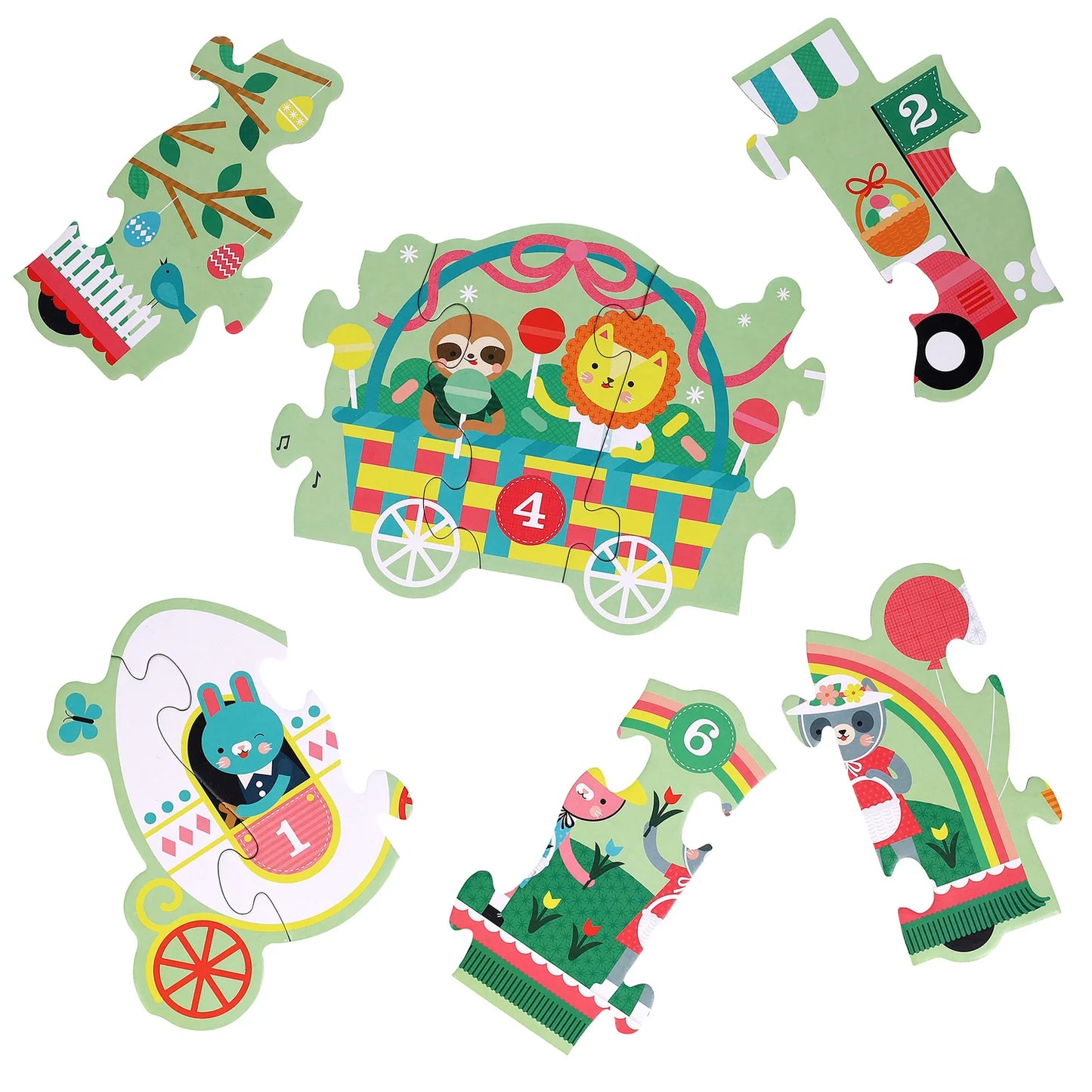 Petit Collage 30 Pc Floor Puzzle Easter Parade