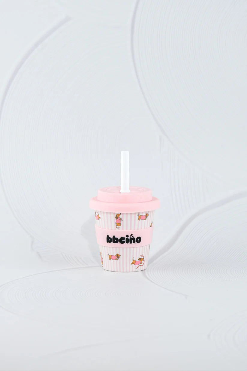 BBChino Reusable Babycino Cup Dash In Pink