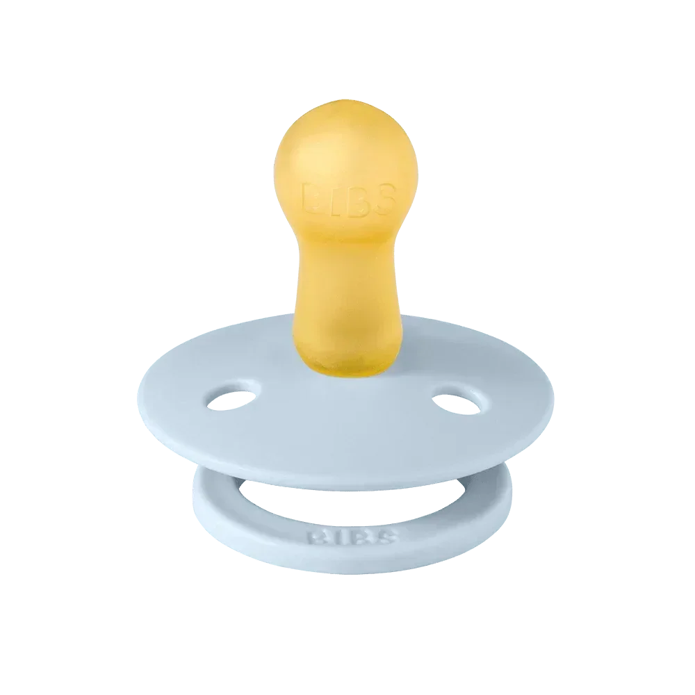 BIBS Baby Blue Round Dummy Twin Pack