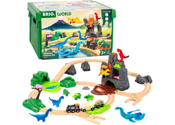 BRIO Dinosaur Deluxe Train Set 45pc