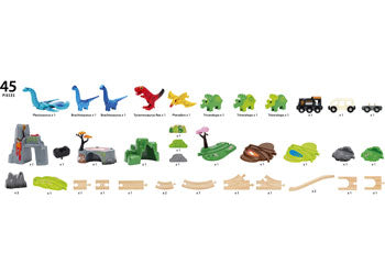 BRIO Dinosaur Deluxe Train Set 45pc