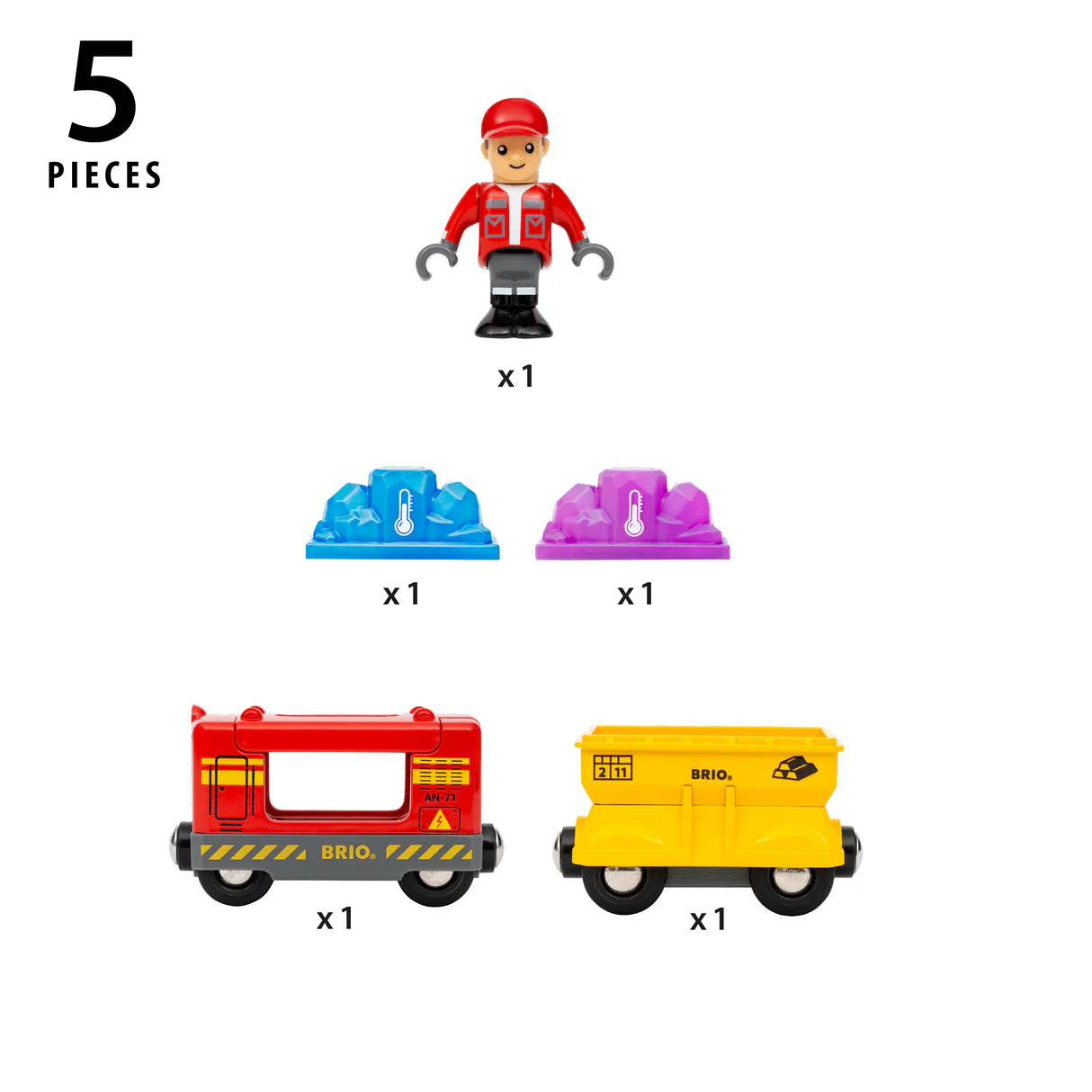 BRIO Gemstone Cargo Train 5pc