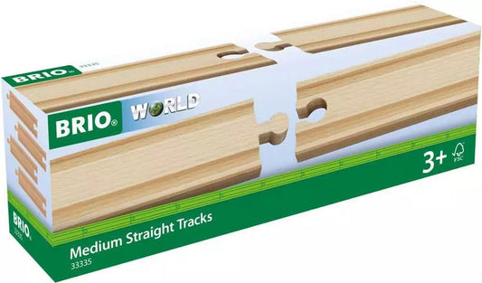 BRIO Medium Straight Tracks 4 Pieces