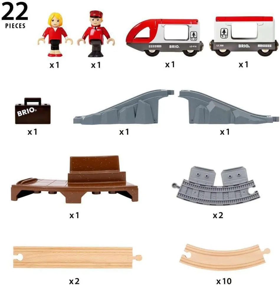 BRIO Starter Travel Train Set 22 pieces