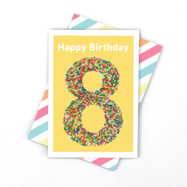 Candle Bark Creations Eighth Birthday Freckles Gift Card