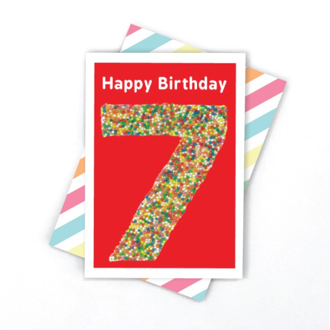 Candle Bark Creations Seventh Birthday Freckles Gift Card