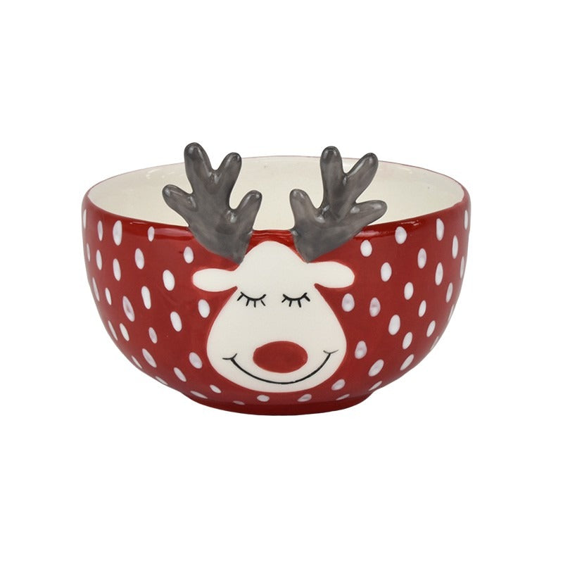 Christmas Deer Bowl
