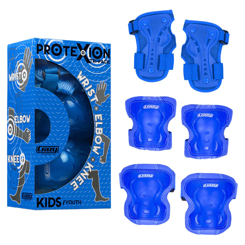 Crazy Skates ProteXion Safety Pads 3 Piece Set