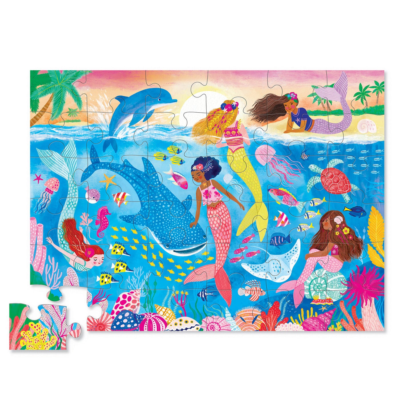Crocodile Creek 36pc Jigsaw Puzzle Mermaid Dreams