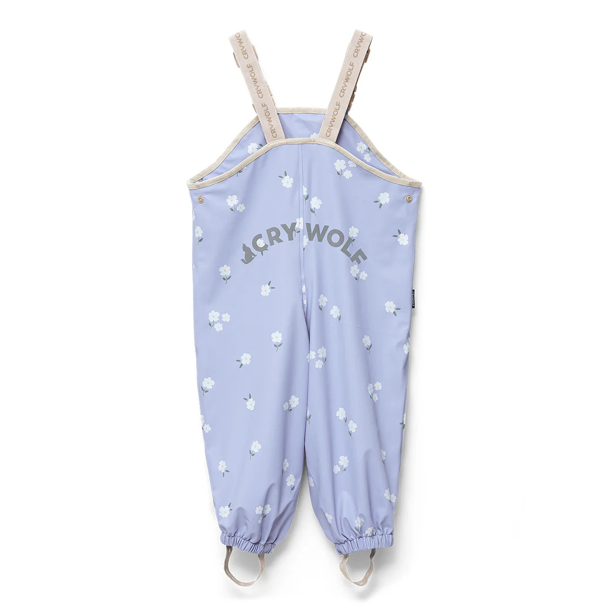 Crywolf Rain Overalls Floral Periwinkle