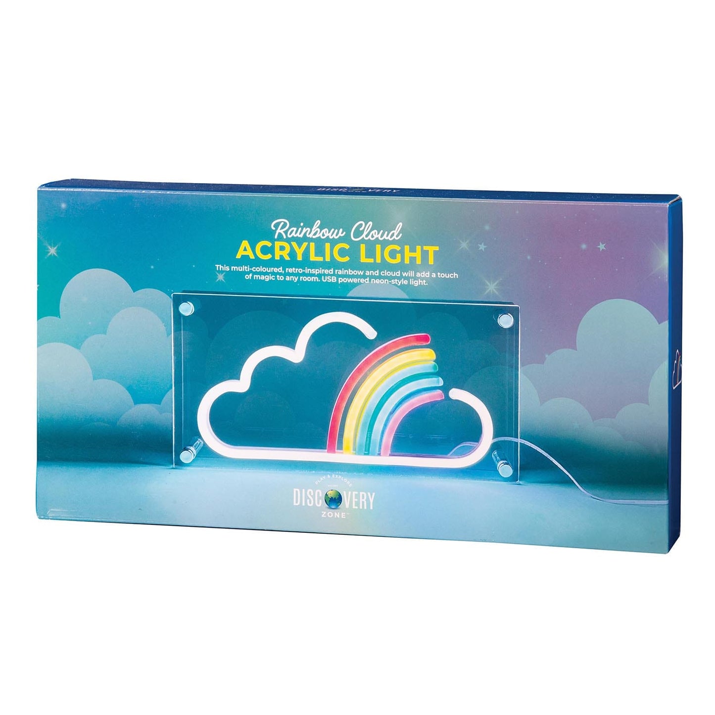 Discovery Zone Rainbow Cloud Acrylic Light