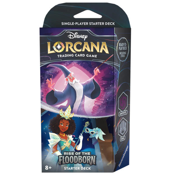 Disney Lorcana Rise of The Floodborn Amethyst & Steel Starter Deck