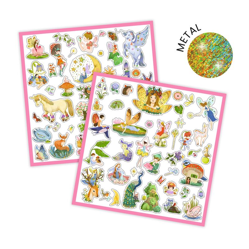Djeco Metallic Stickers Fantasy
