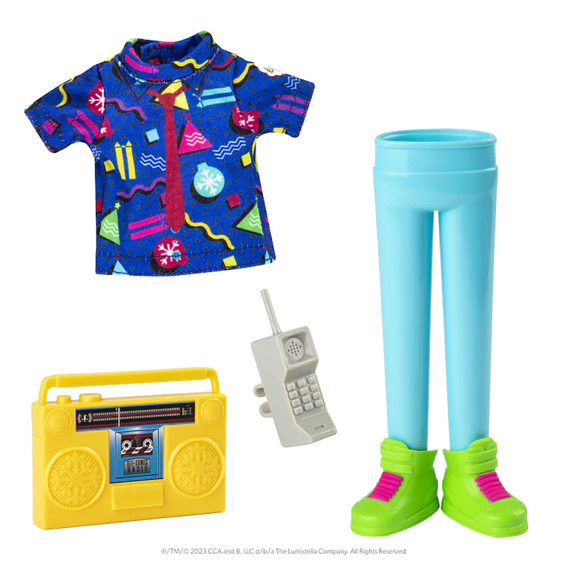 Elf On The Shelf Claus Couture Retro Rad 80s Gear
