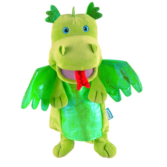 Fiesta Crafts Hand Puppet Green Dragon