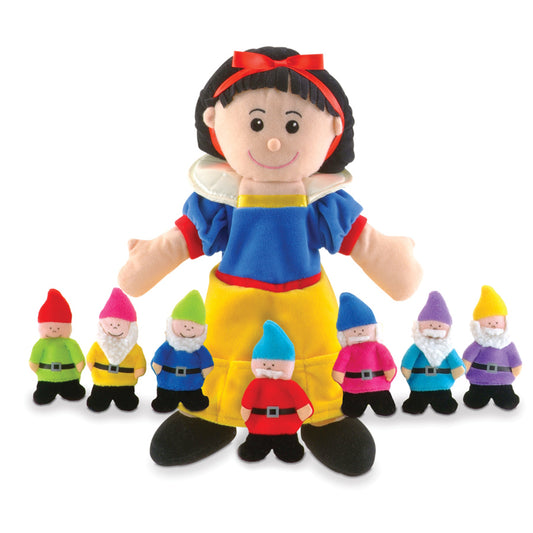 Fiesta Crafts Hand and Finger Puppet Set Snow White