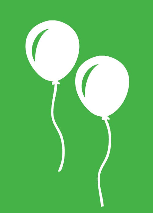 Finmark Green Balloons Gift Card