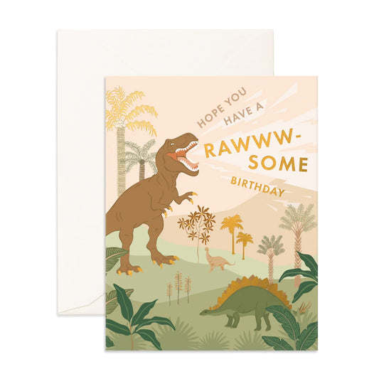 Fox & Fallow Raww-some Birthday Card