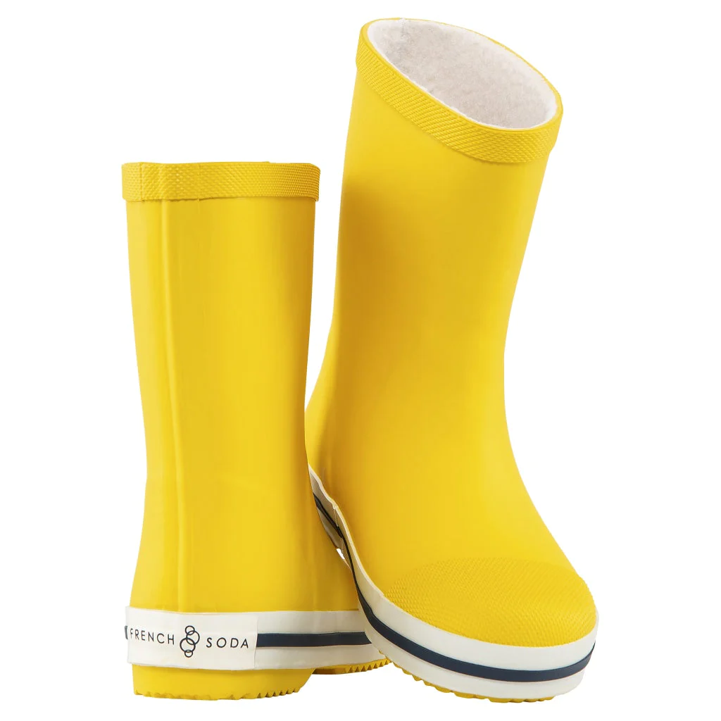 French Soda Gumboots Yellow