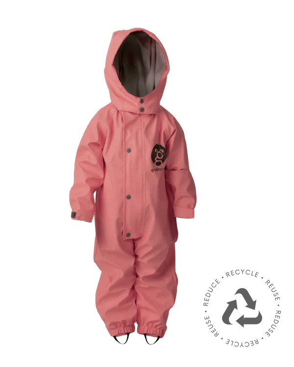 GrubbyBub Puddle Suit Dusty Rose
