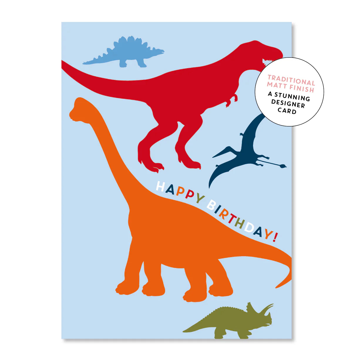 Just Smitten Birthday Dinosaurs Birthday Card