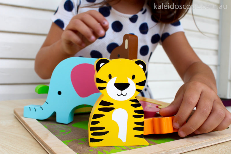 Kiddie Connect Wooden Wild Animals Puzzle