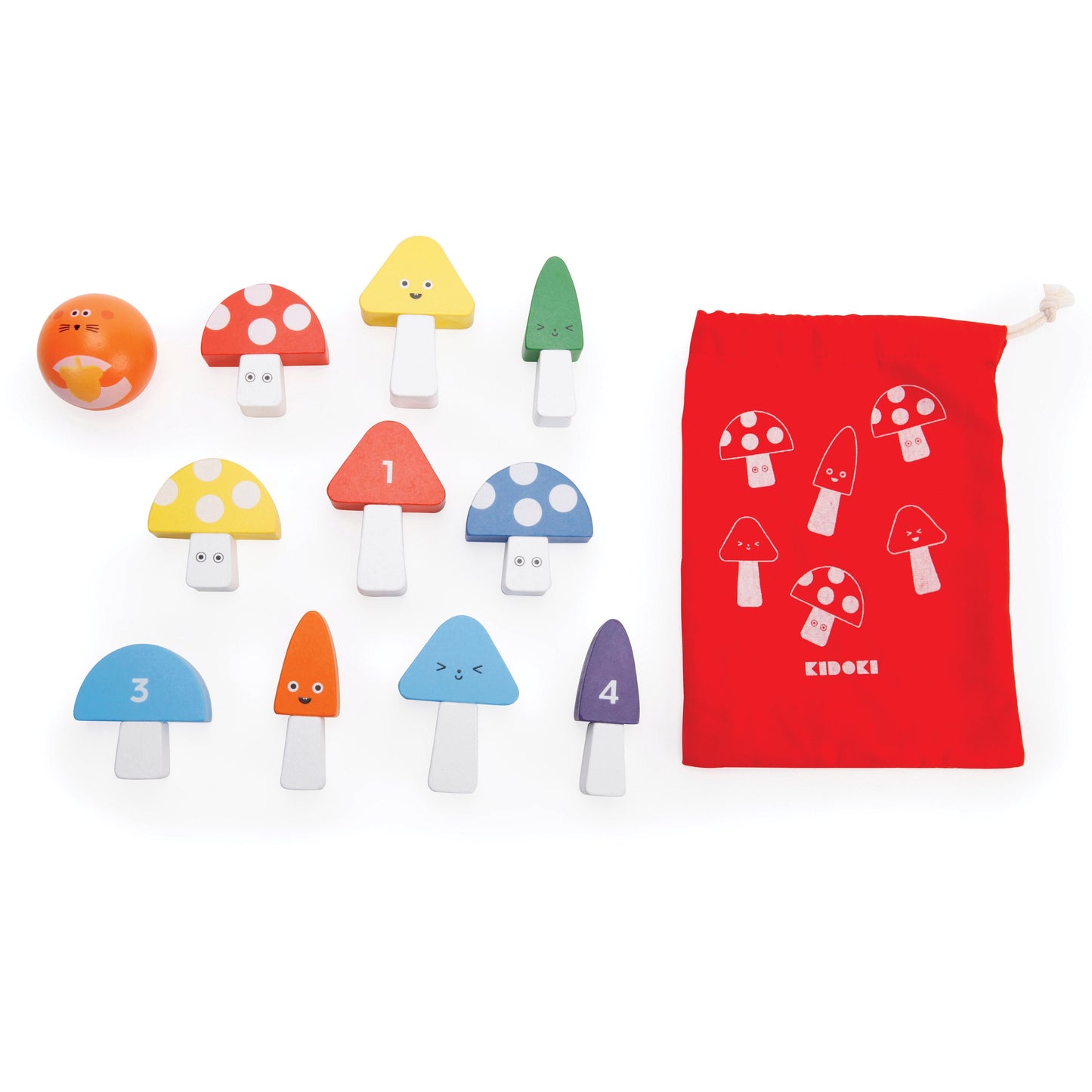 Kidoki Mini Mushroom Bowling