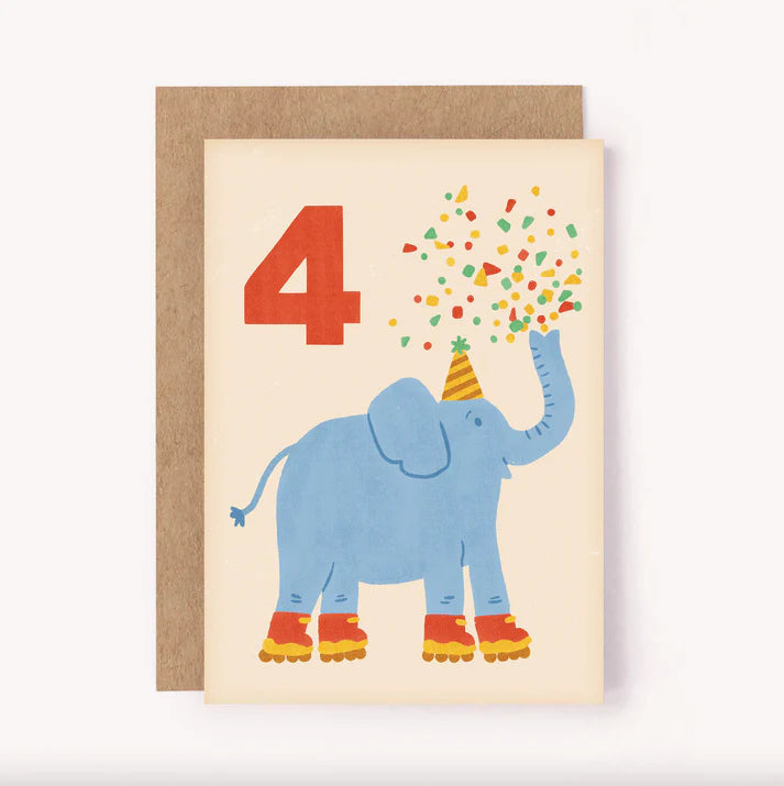 Lauren Sissons 4th Birthday Card