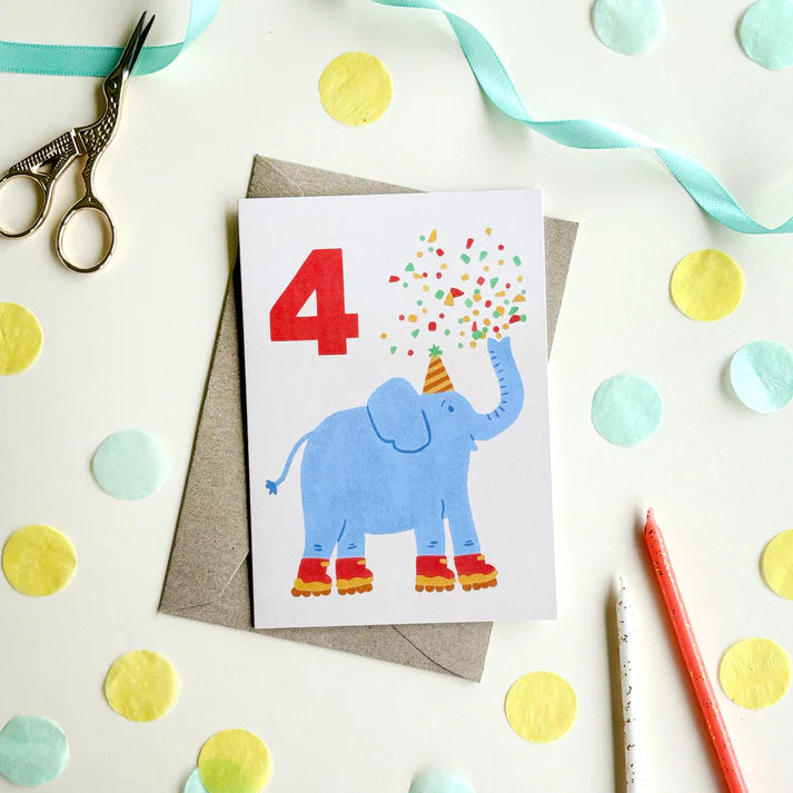 Lauren Sissons 4th Birthday Card