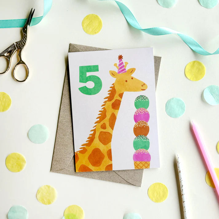 Lauren Sissons 5th Birthday Card