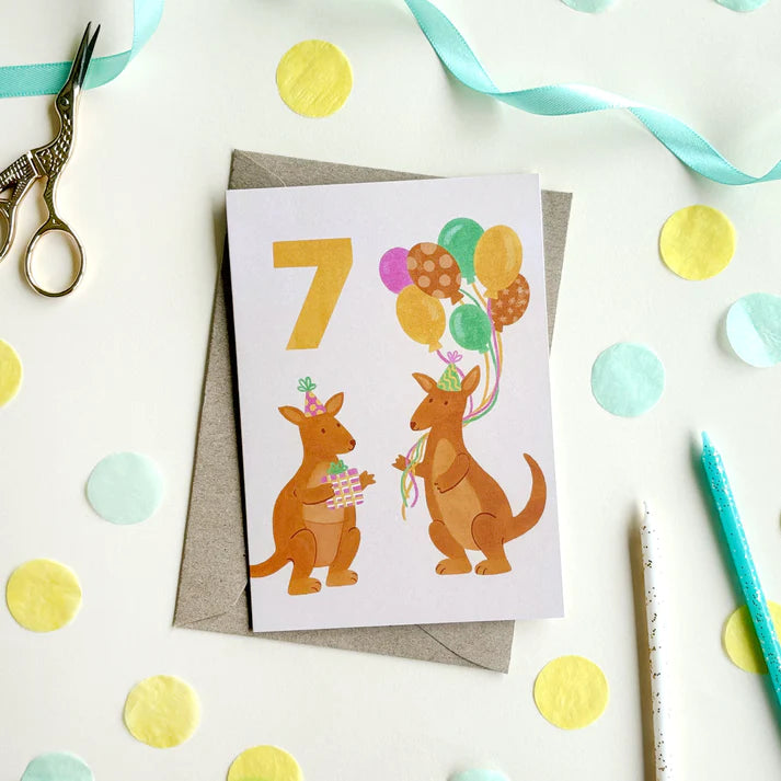 Lauren Sissons 7th Birthday Card