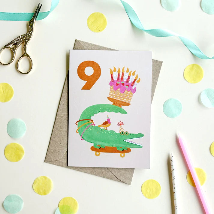 Lauren Sissons 9th Birthday Card