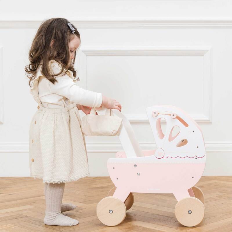 Le Toy Van Retro Wooden Doll Pram