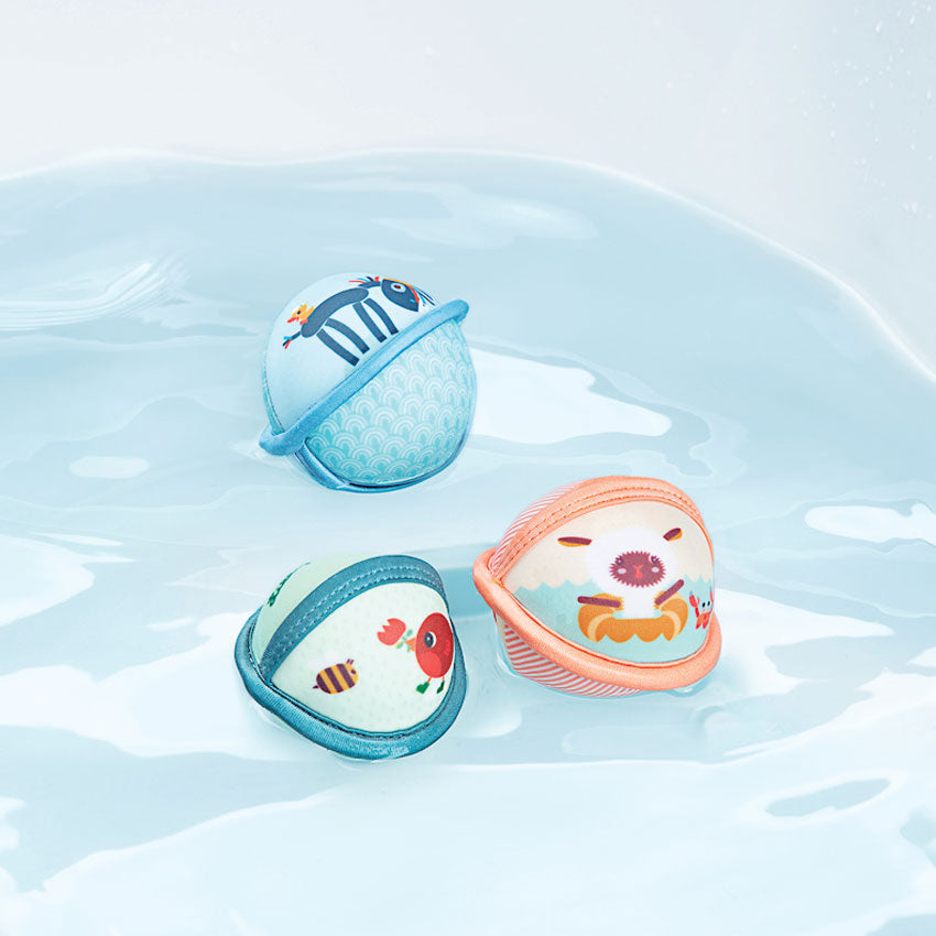Lilliputiens Farm Bath Ball Set of 3